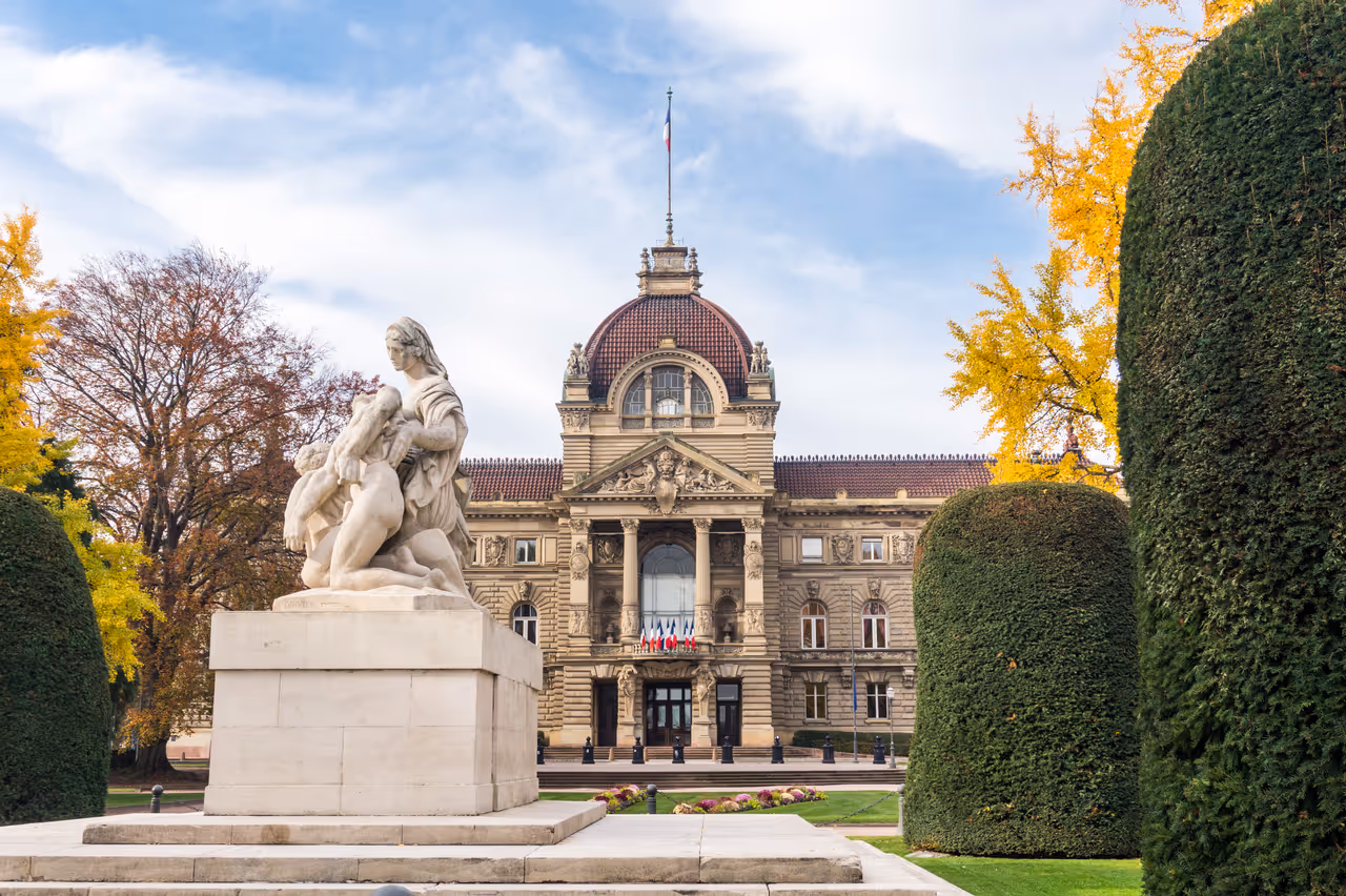 Palace of the rhine in Strasbourg