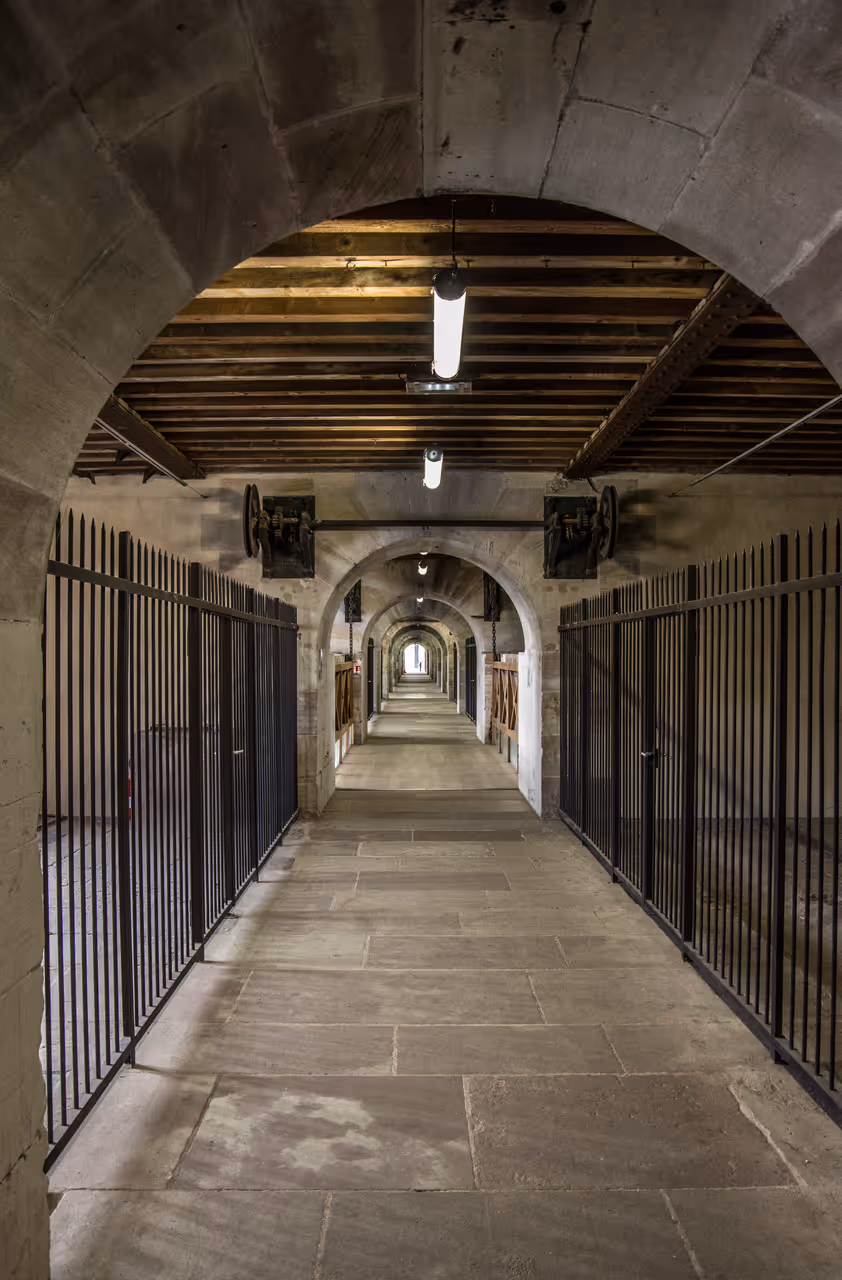 Inside the Vauban dam in Strasbourg