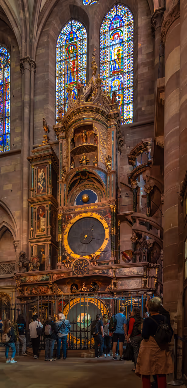 The Strasbourg Astronomical Clock inside the Cathedral