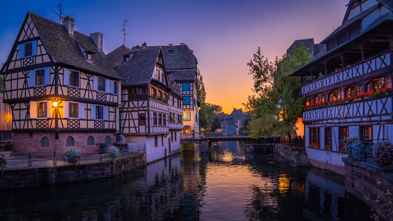 Petite France in Strasbourg at dawn
