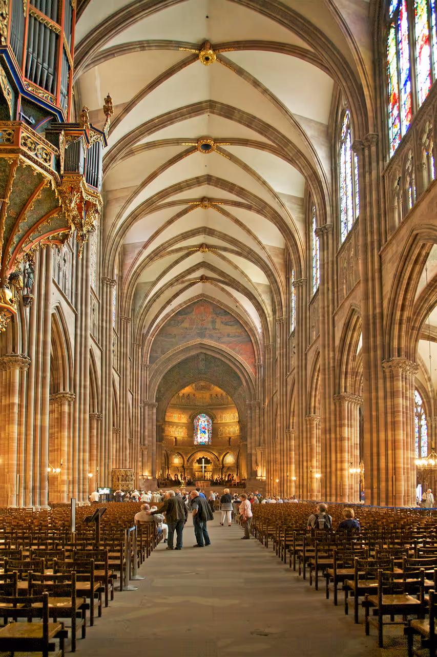 Inside the Strasbourg Cathedral