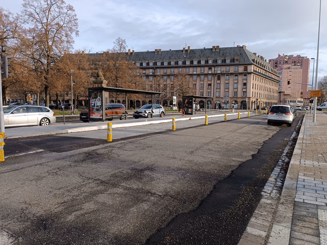 Two shores route cycling in Strasbourg