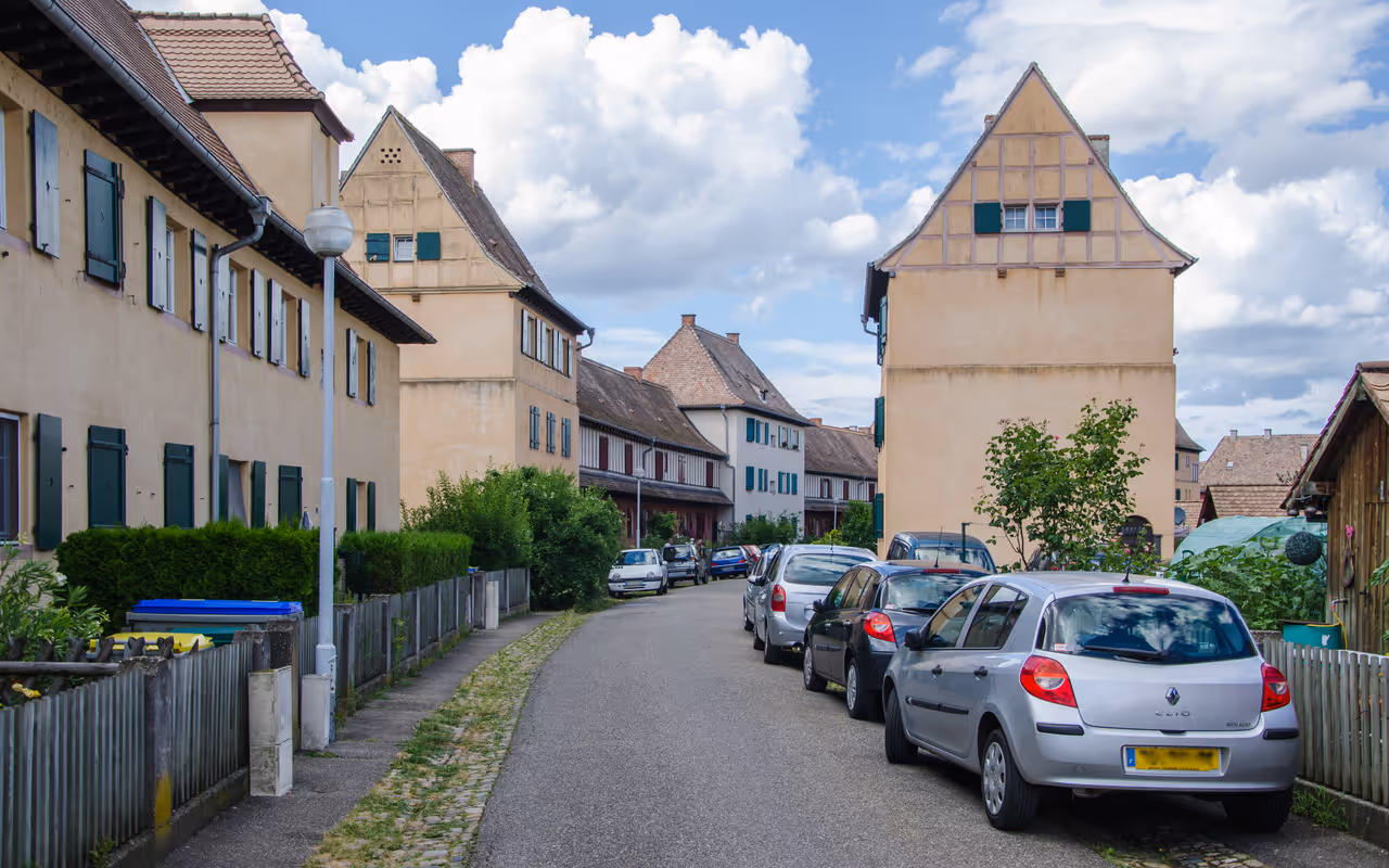 Stockfeld garden city in Strasbourg