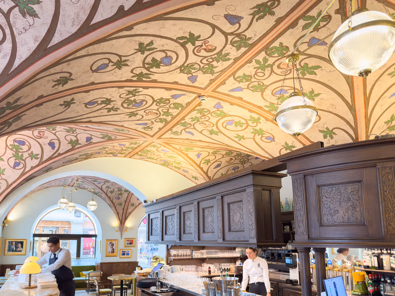 Inside the Kammerzell house in Strasbourg