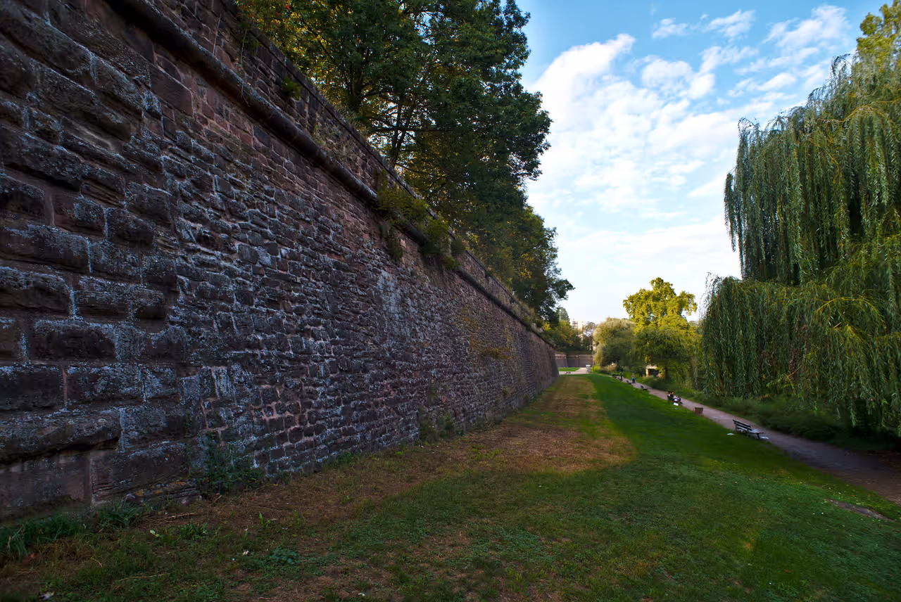 Citadel park in Strasbourg