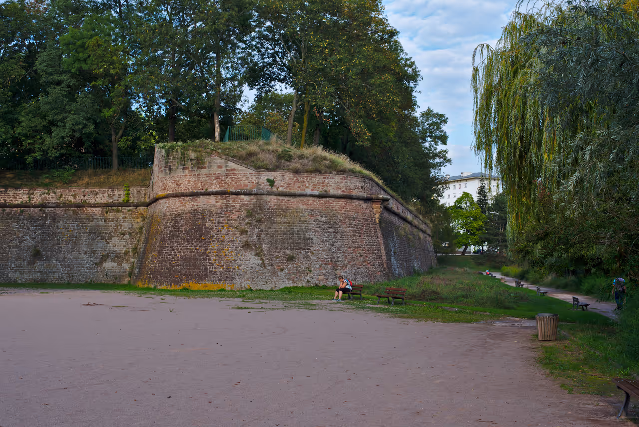 Citadel park in Strasbourg