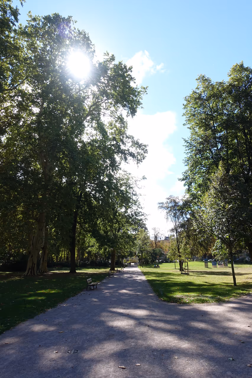 Contades park in Strasbourg