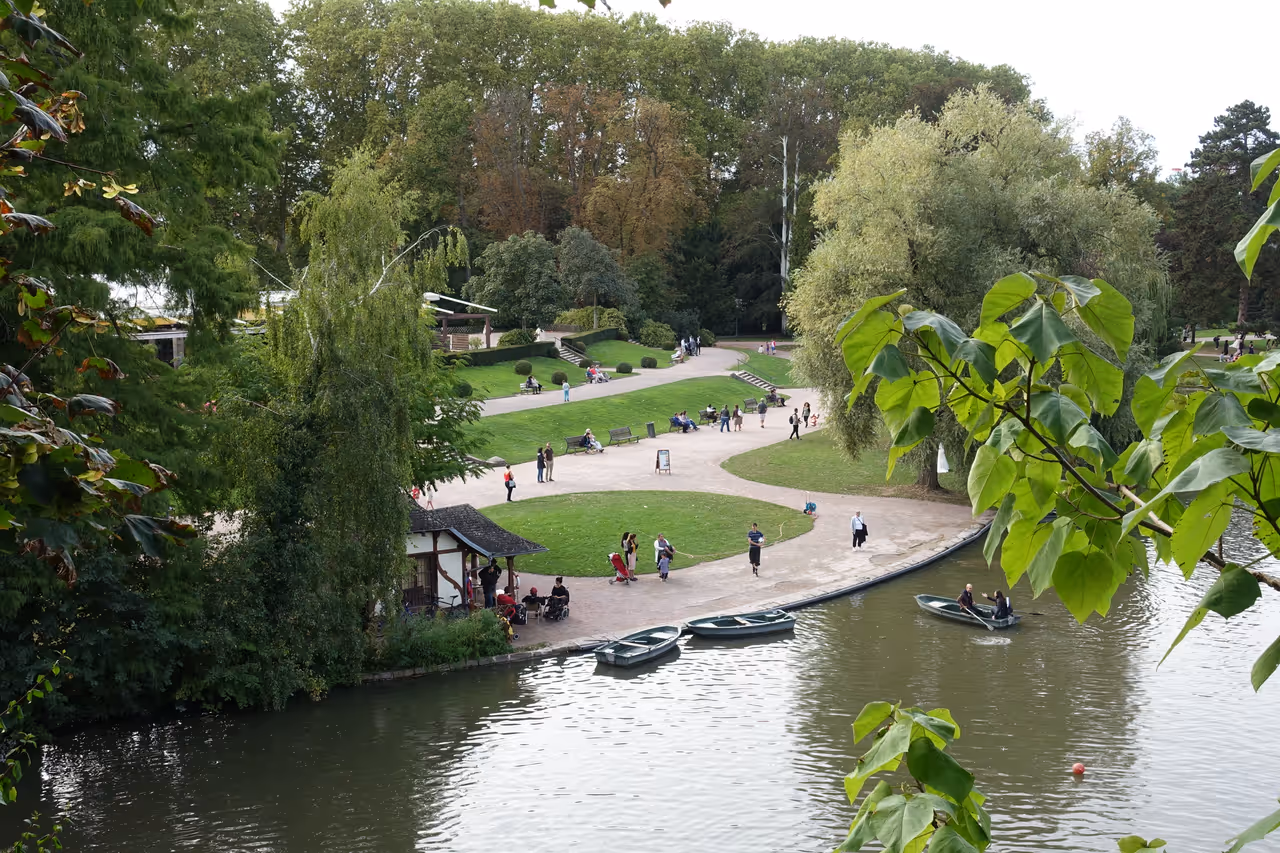 Orangerie park in Strasbourg