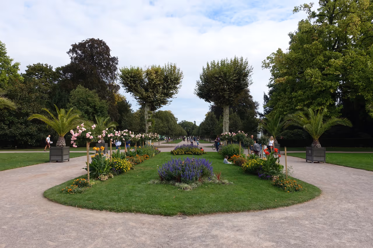 Orangerie park in Strasbourg