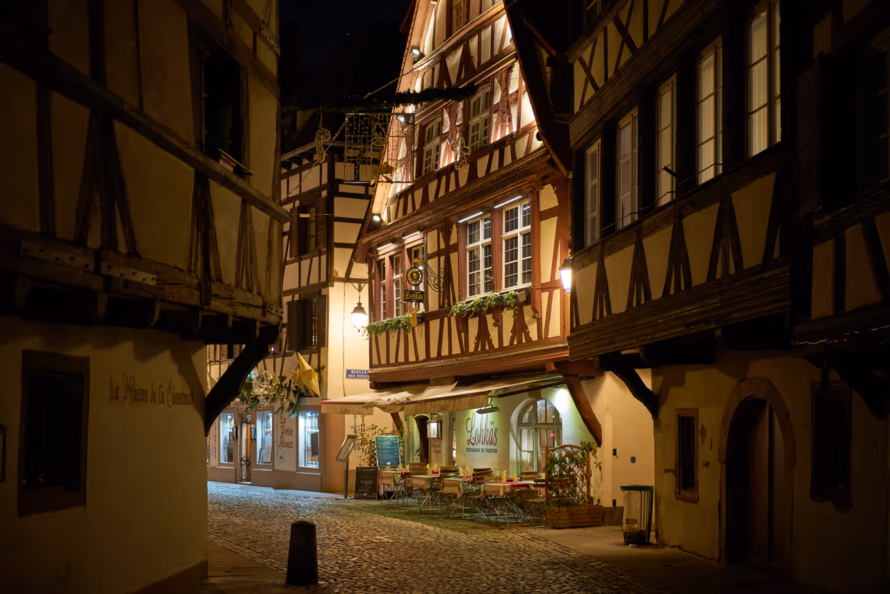 Plant bath street in Strasbourg