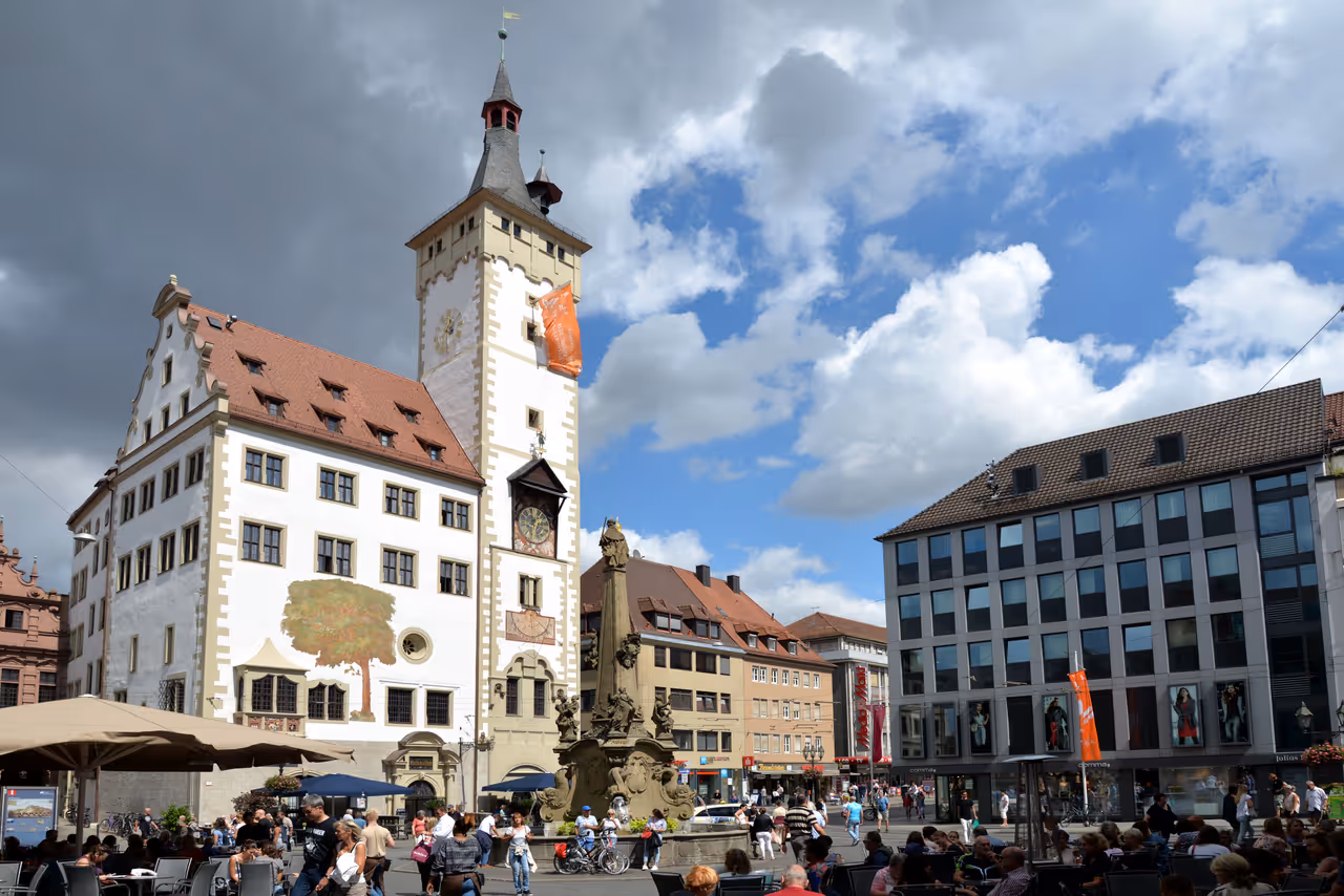 Historical town hall in Würzburg
