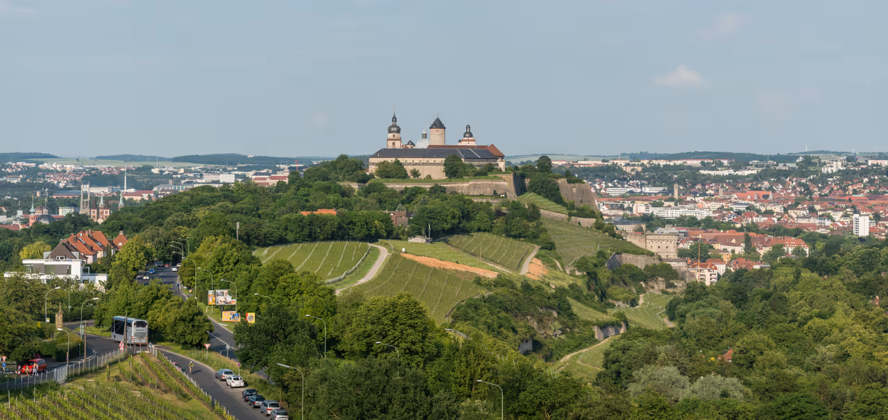 View from Marienberg fortress in Würzburg