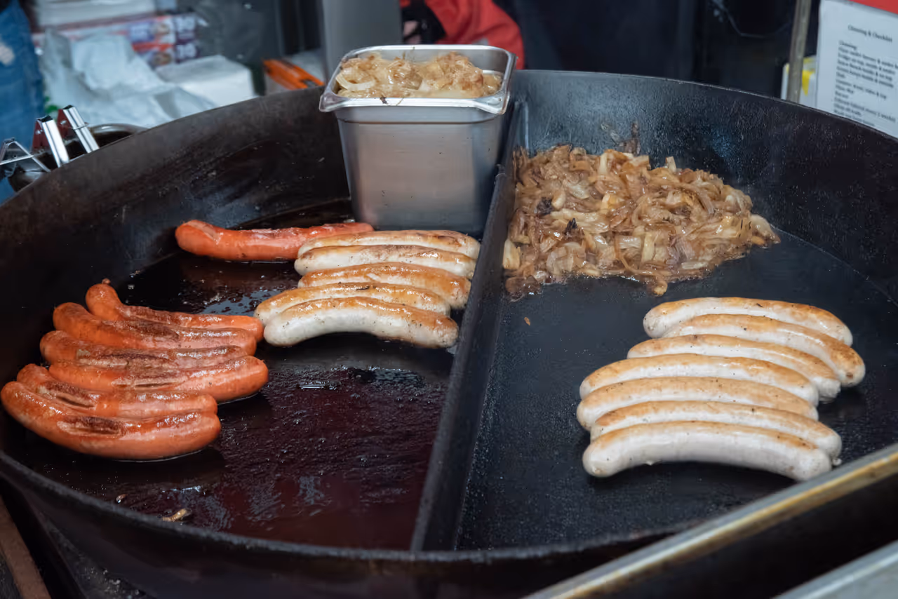 Bratwurst food in Würzburg