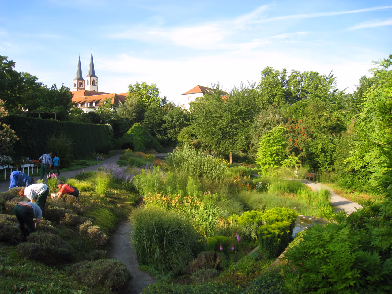 1990 state garden show park in Würzburg