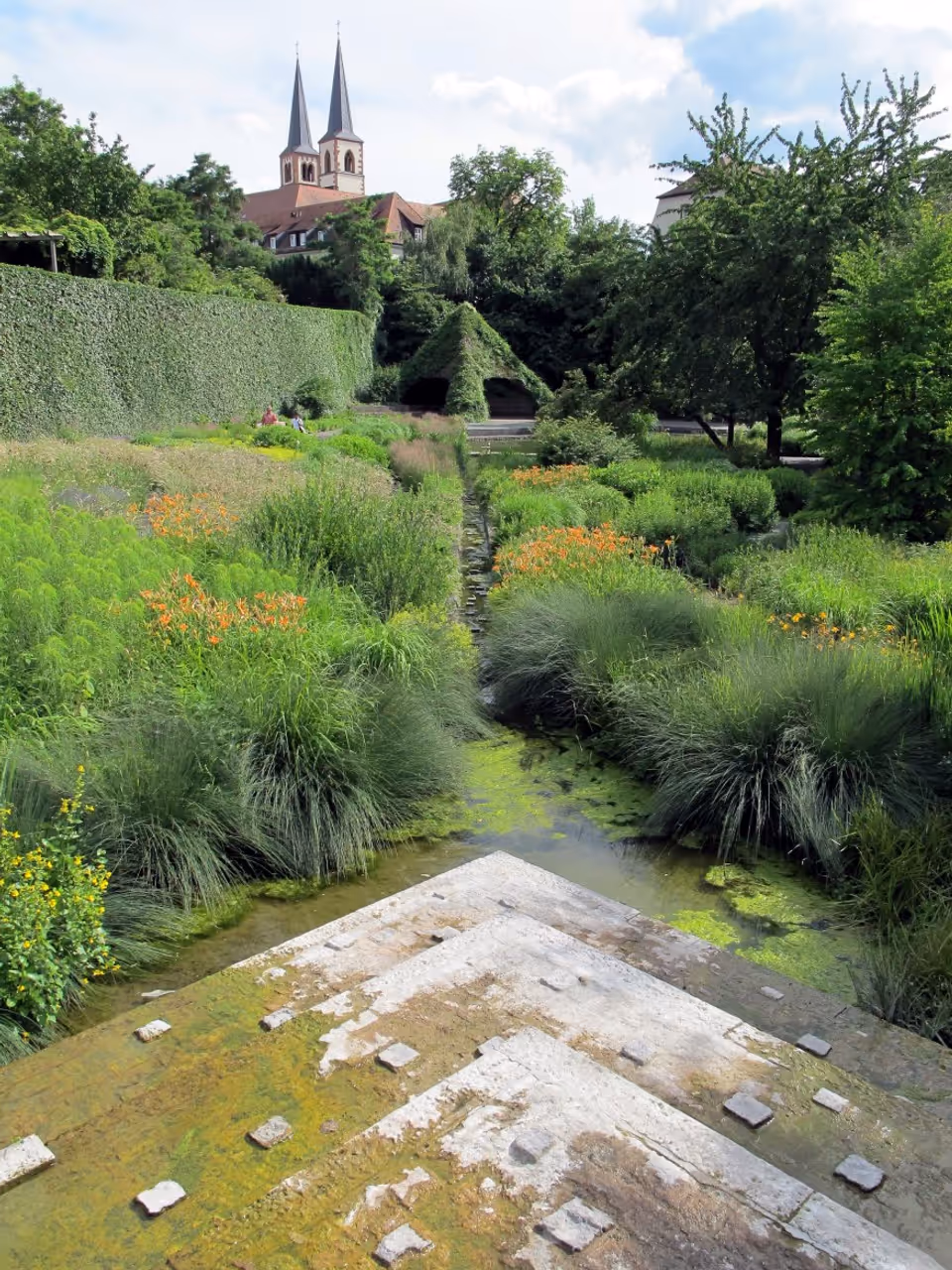 1990 state garden show park in Würzburg