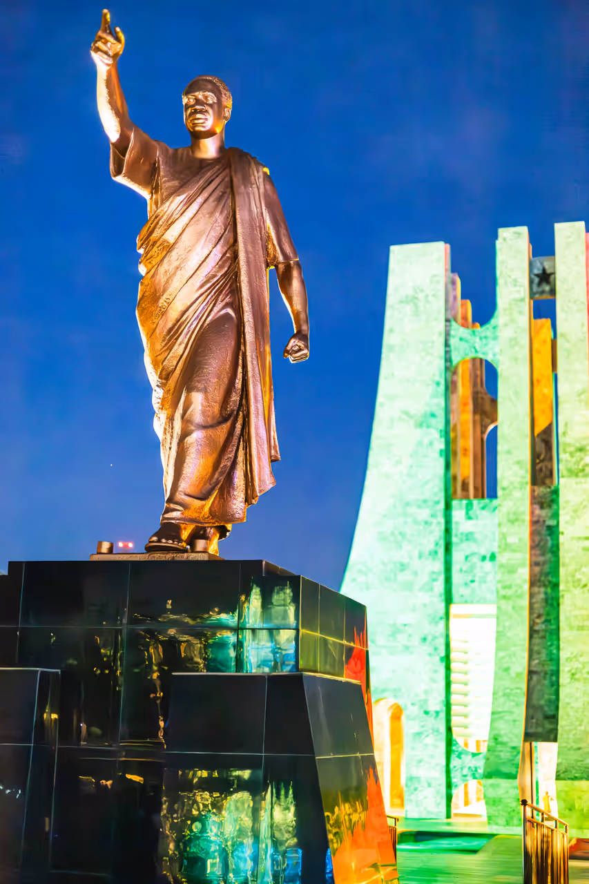 Kwame nkrumah memorial park and mausoleum in Accra