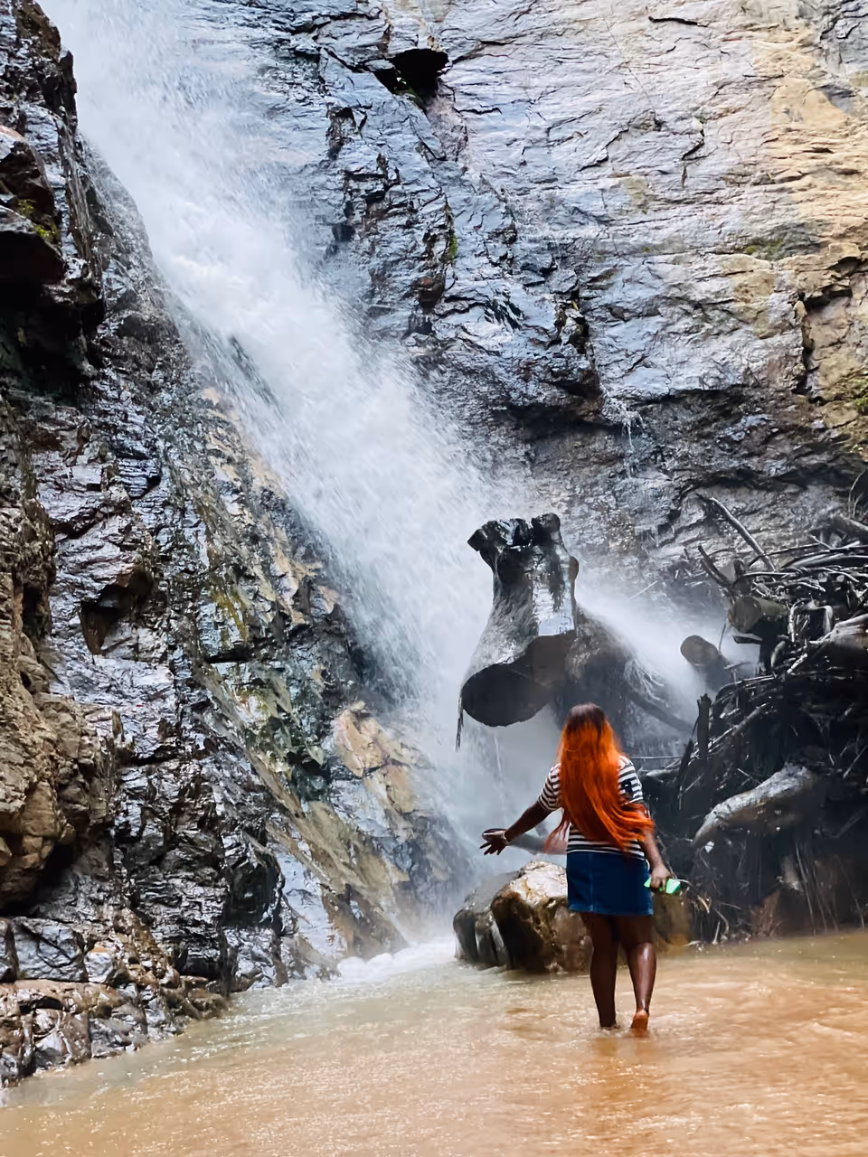 Tsenku Falls is a waterfall located near Dodowa in the Greater Accra Region of Ghana.