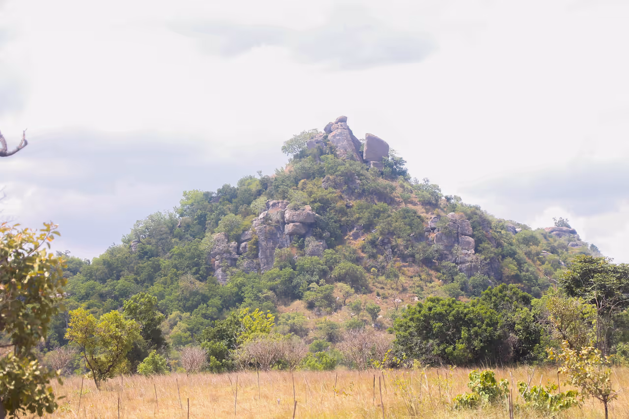 Sayu Mountain is located at Shai Hills in Ghana