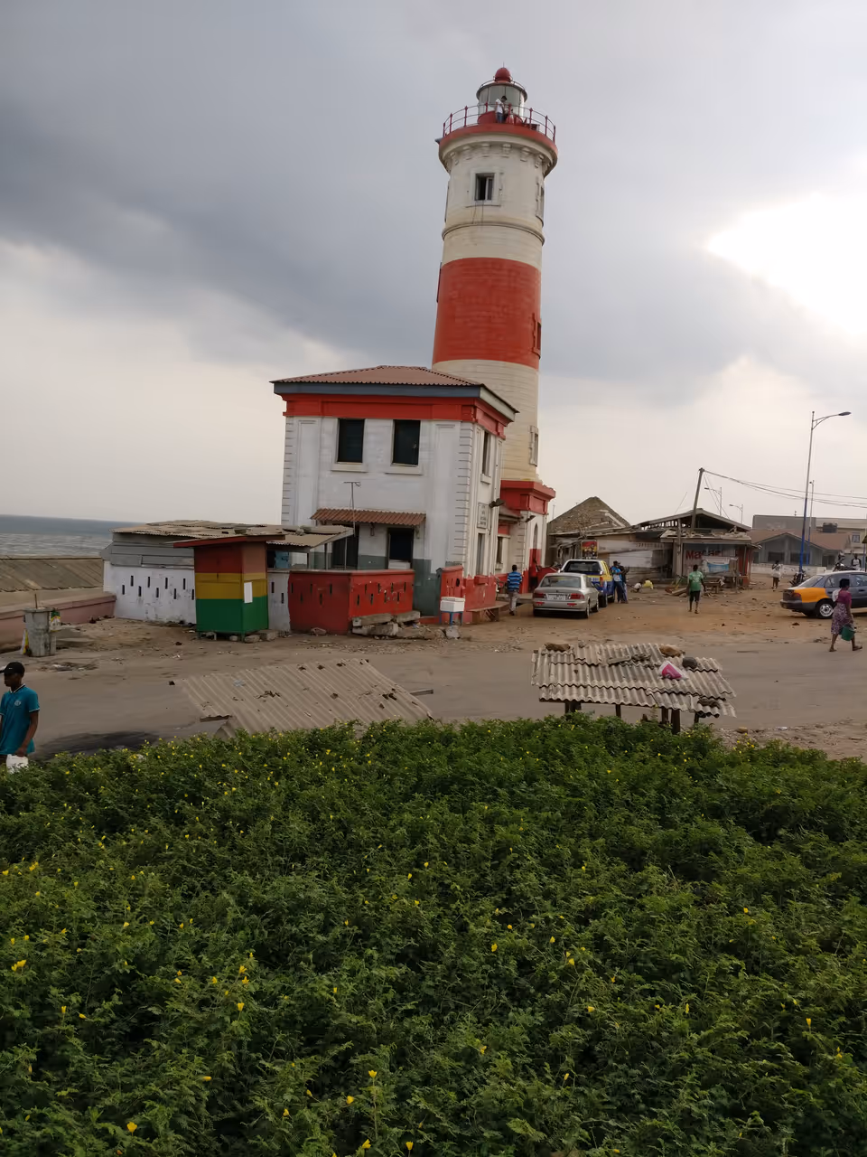 James Town lighthouse on cloudy Sunday morning, Accra