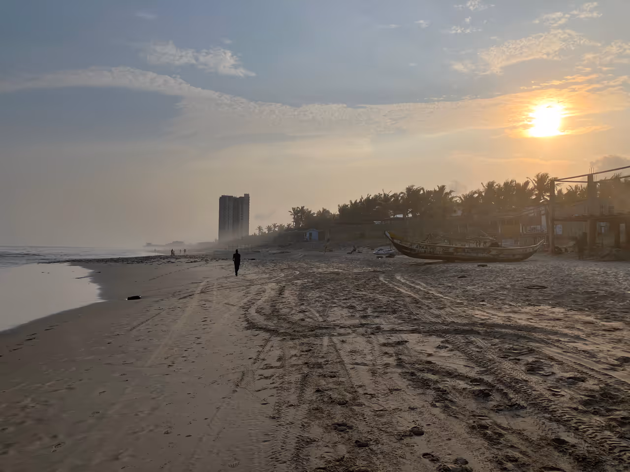 Evening at Labadi Beach, Accra