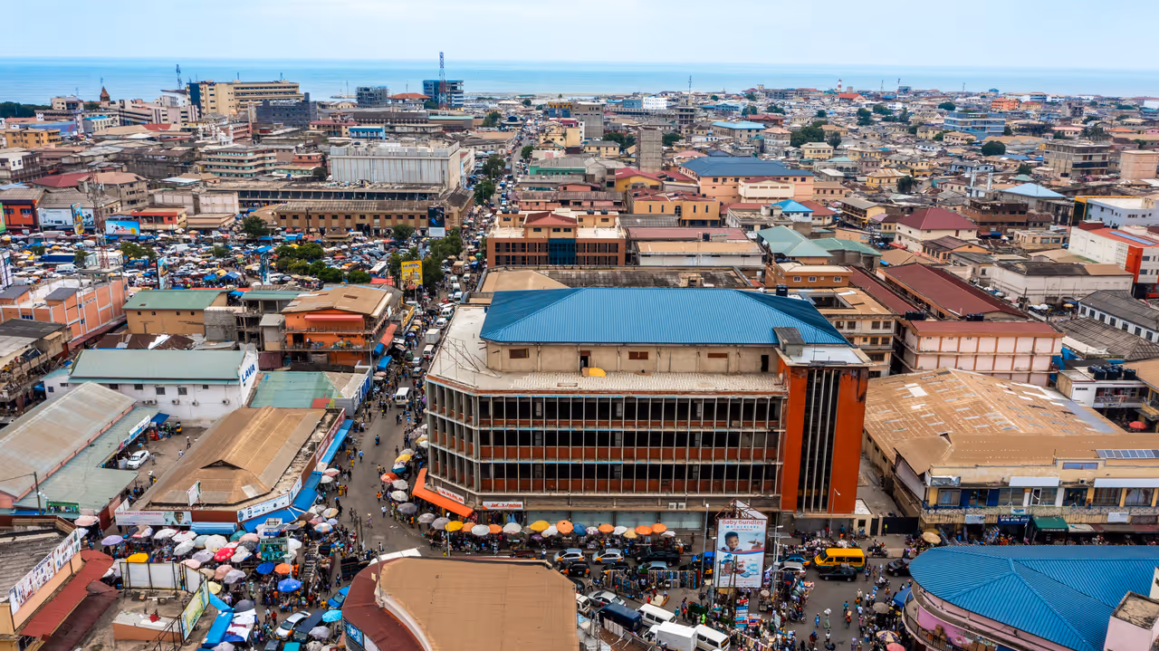 busy accra town