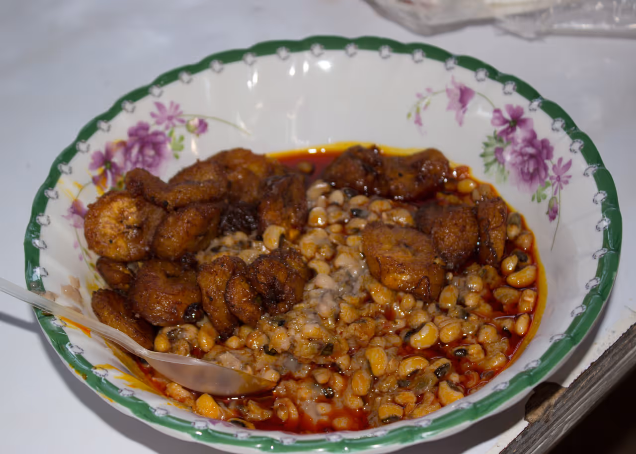Red red food in Accra