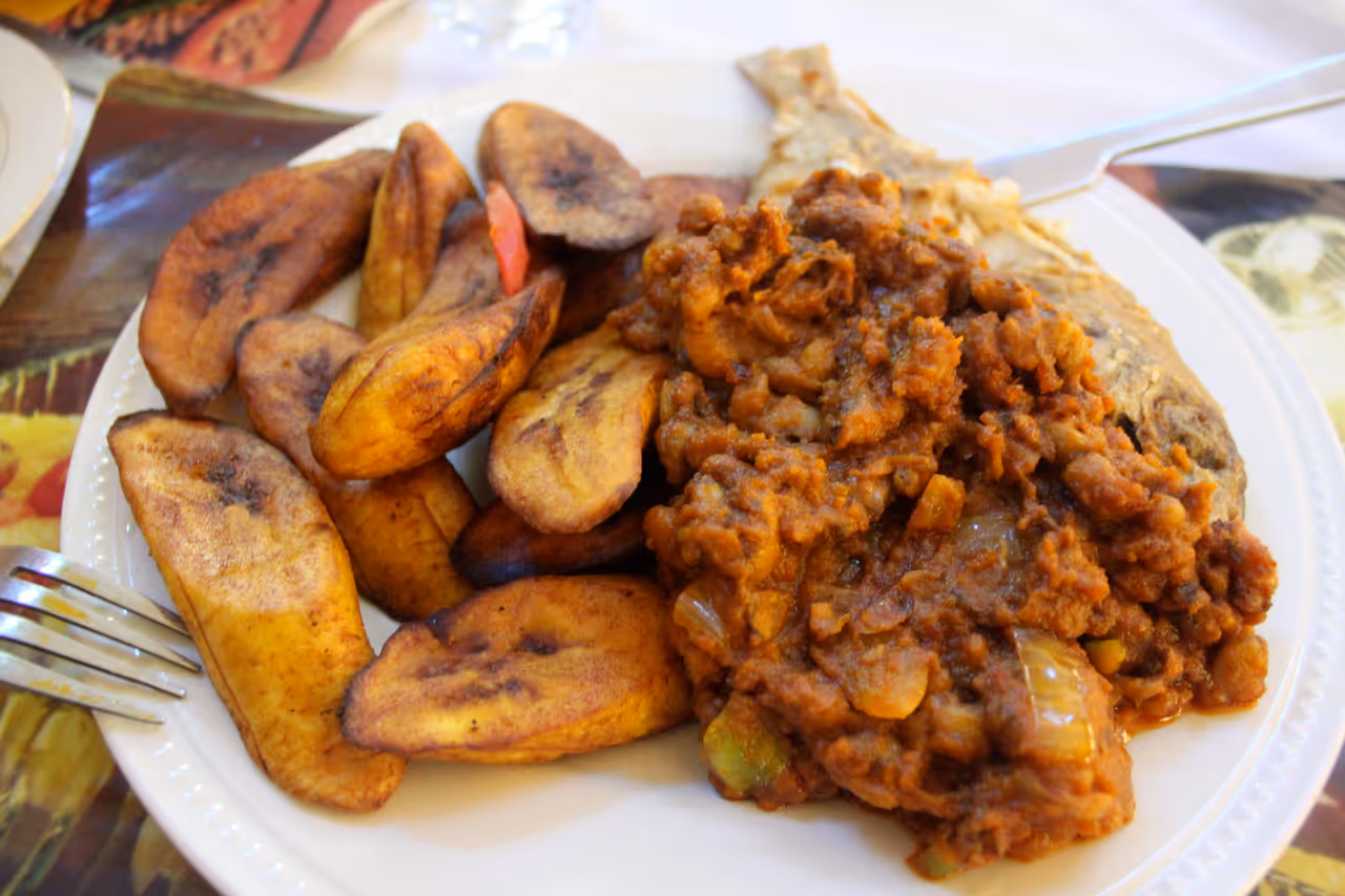 Red red food in Accra