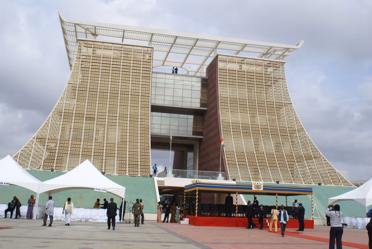 Jubilee house in Accra