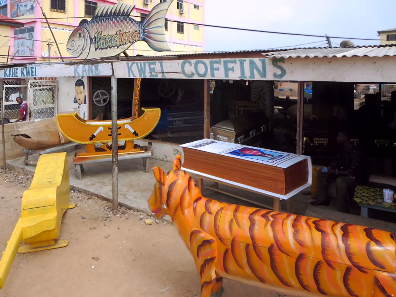 Kane kwei carpentry workshop in Accra