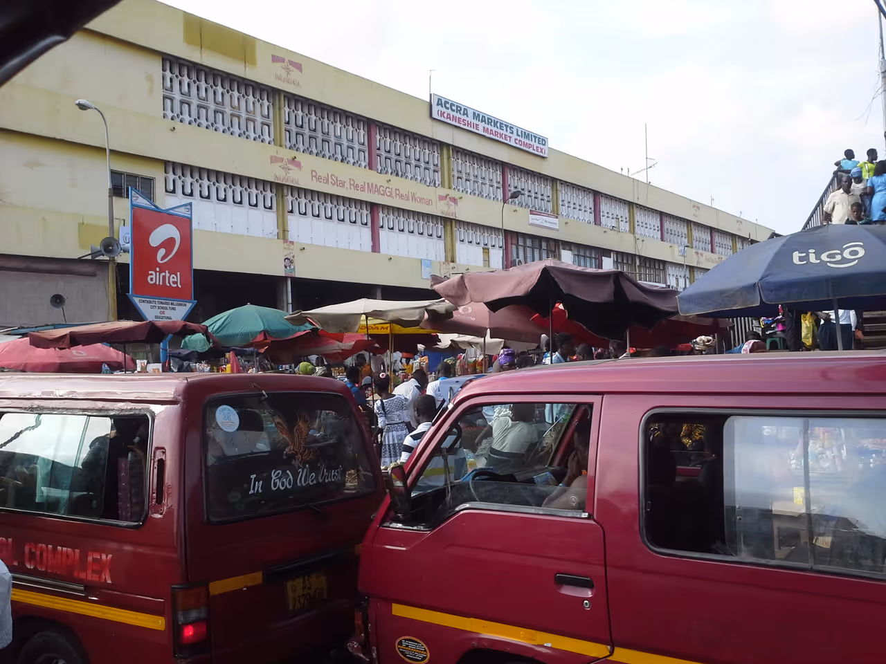 Kaneshie market market in Accra