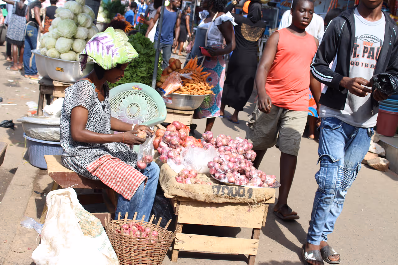 Kaneshie market market in Accra