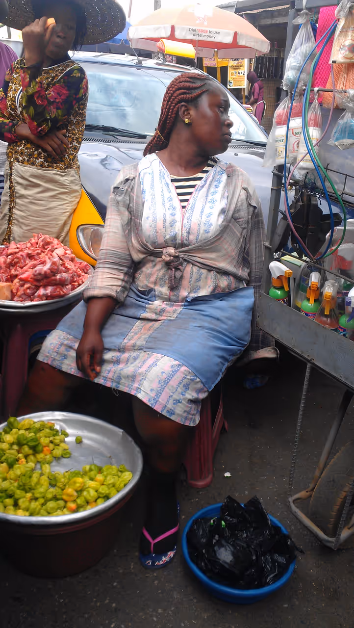 Madina market market in Accra