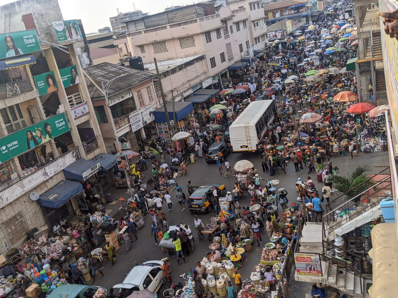 Makola market market in Accra