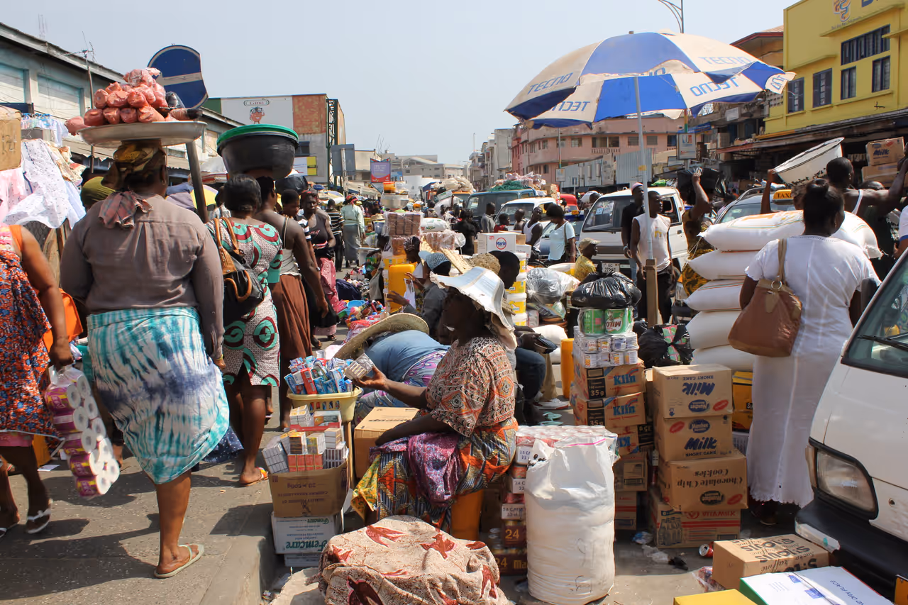 Makola market market in Accra