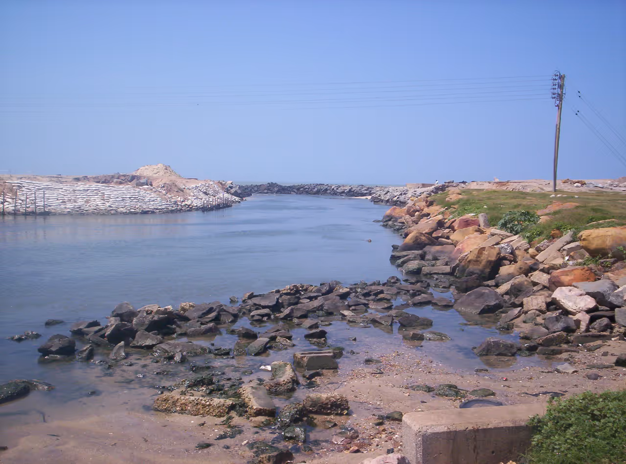 Densu river in Accra