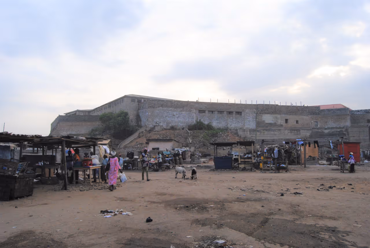 Historic fort james in Accra