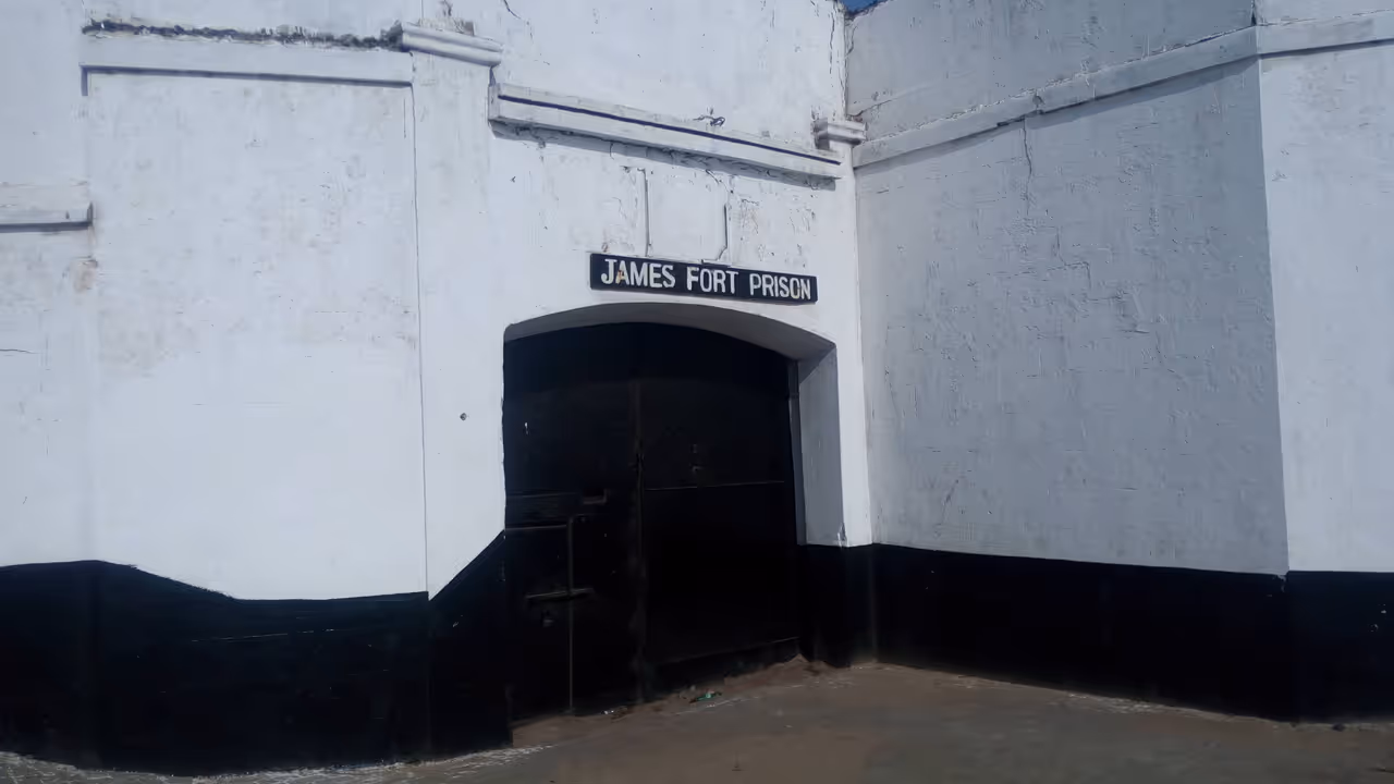 Historic fort james in Accra