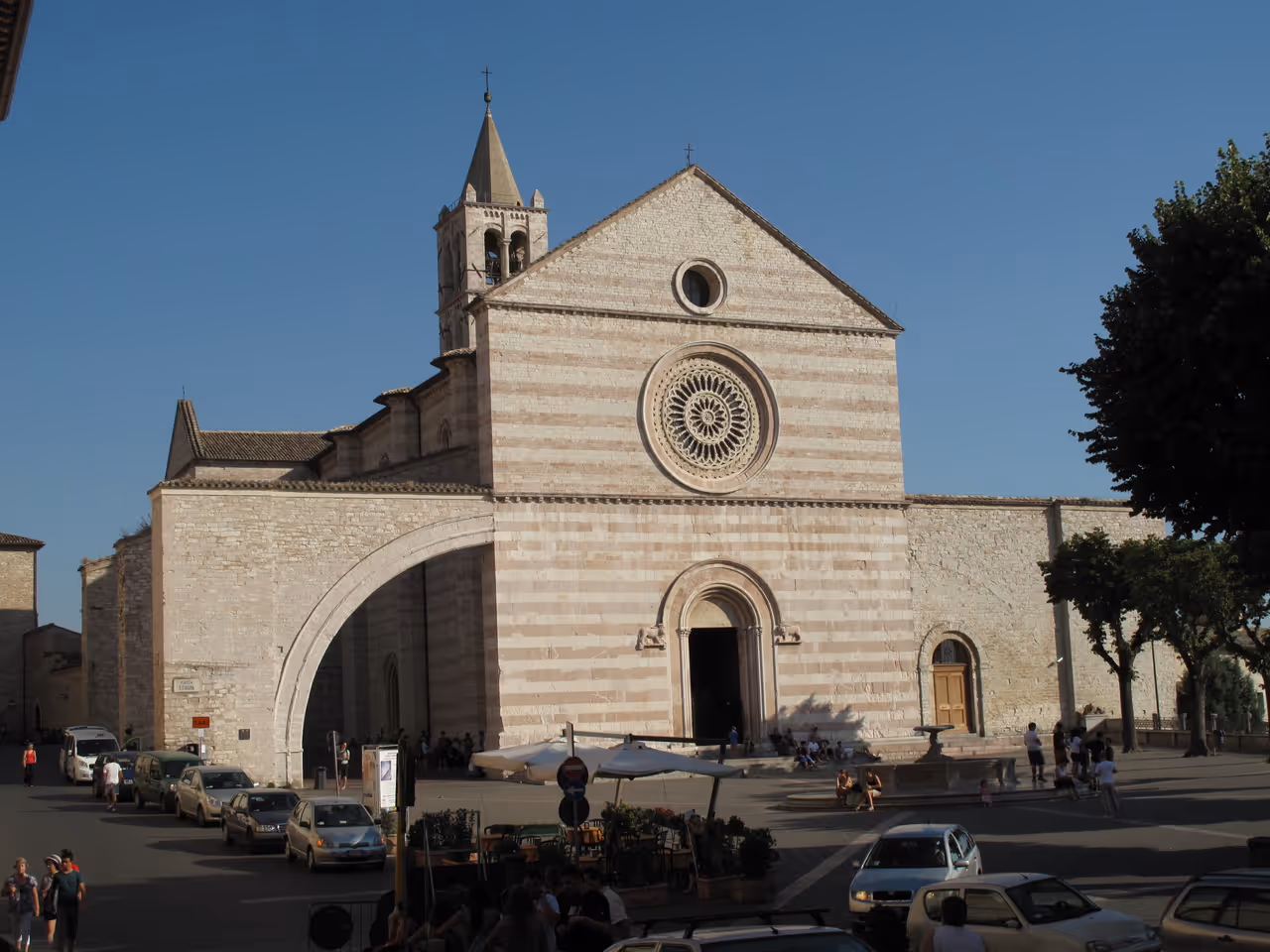 Basilica of saint clare in Assisi