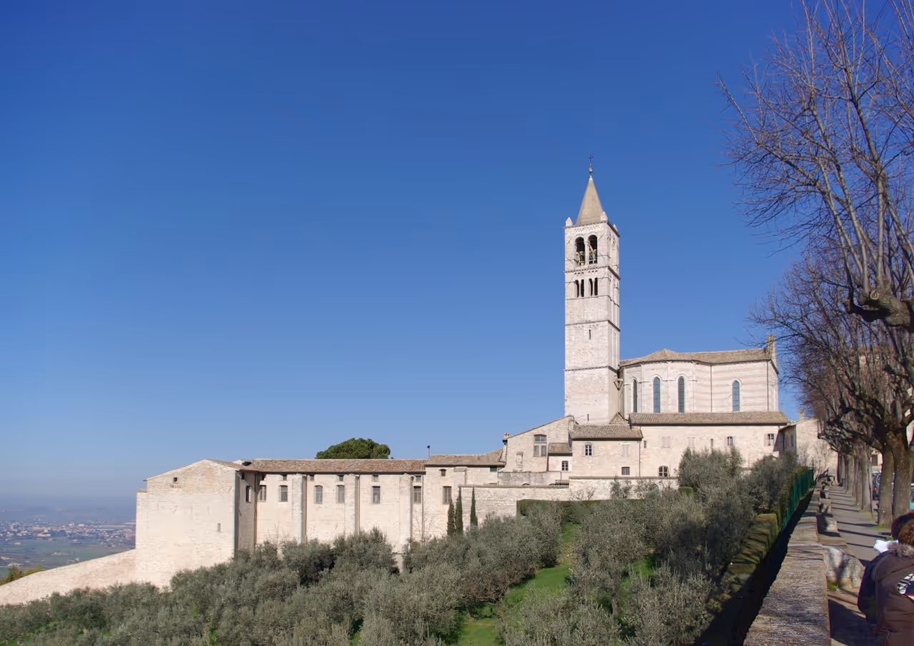 Basilica of saint clare in Assisi