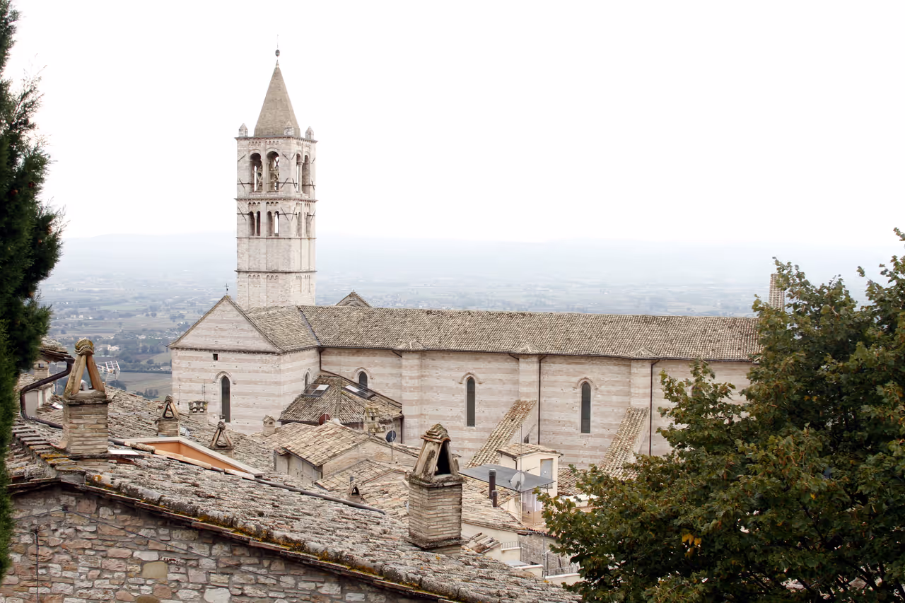 Basilica of saint clare in Assisi