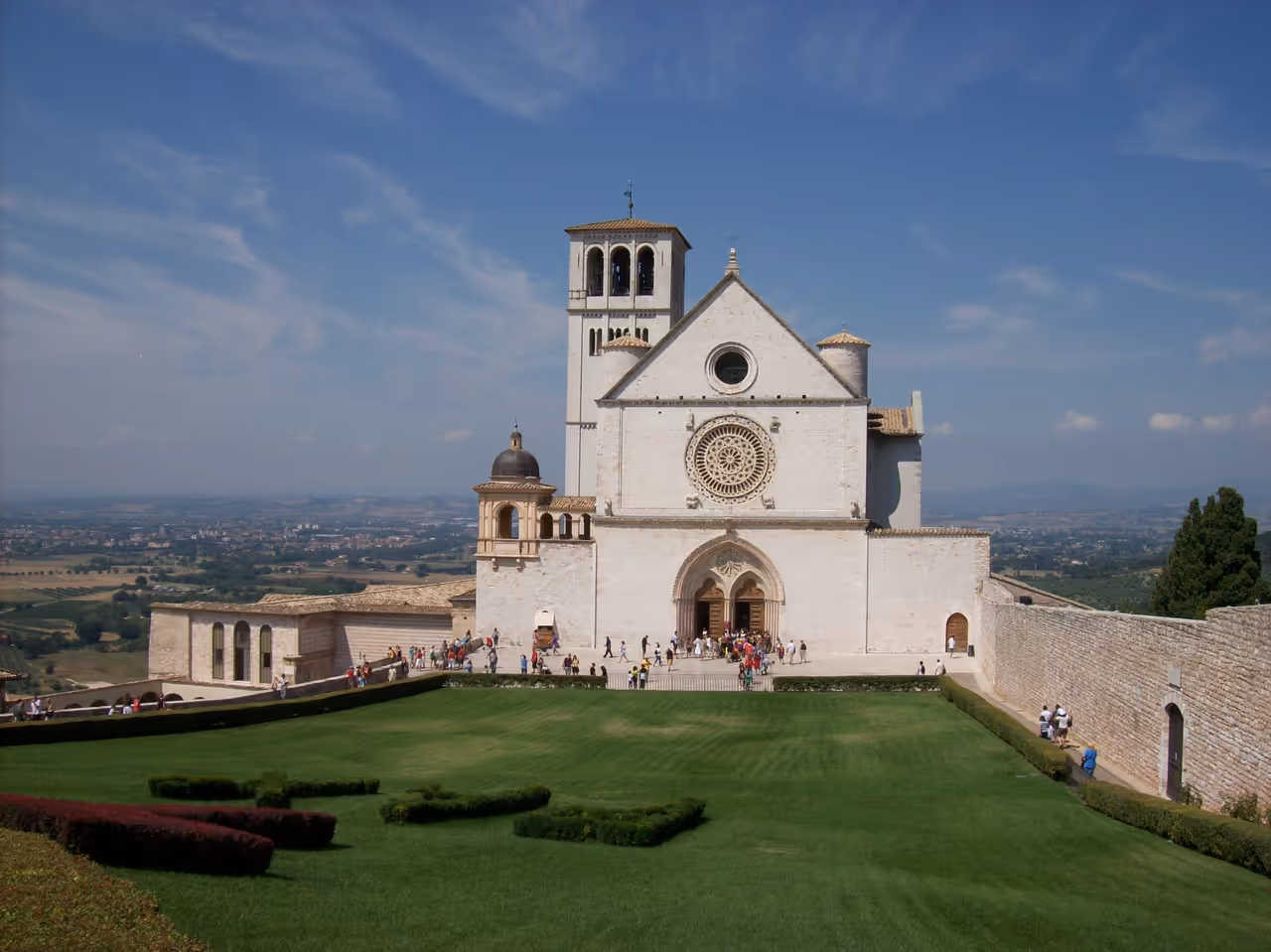 Front view of the upper Basilica of St. Francis of Assisi
