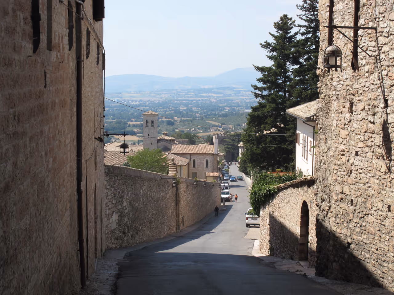 View from a street in Assisi
