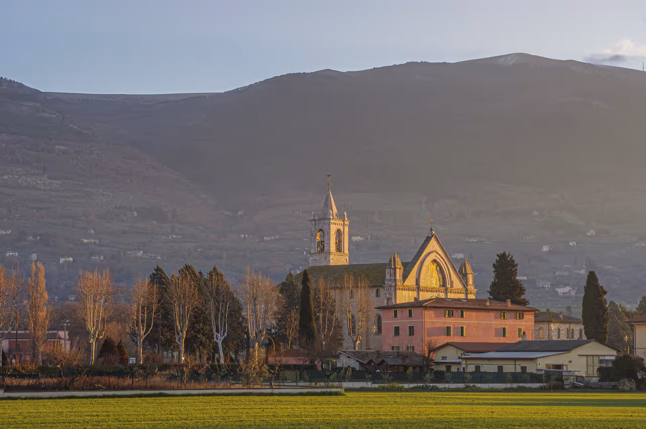 Santa maria degli angeli to rivotorto cycling in Assisi