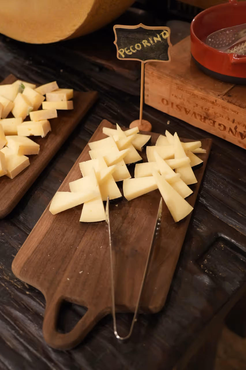 Umbrian pecorino food in Assisi