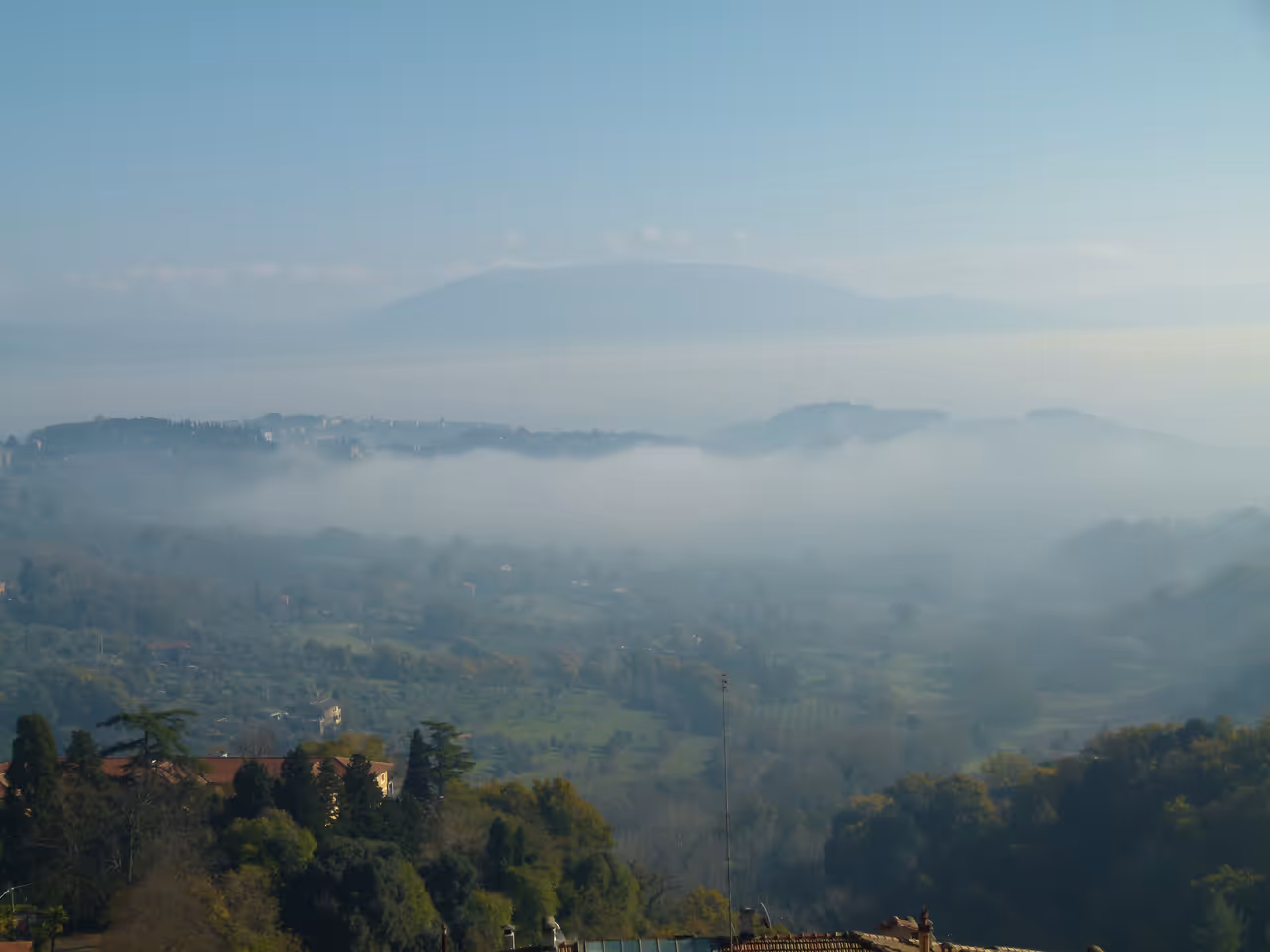 Mount subasio in Assisi