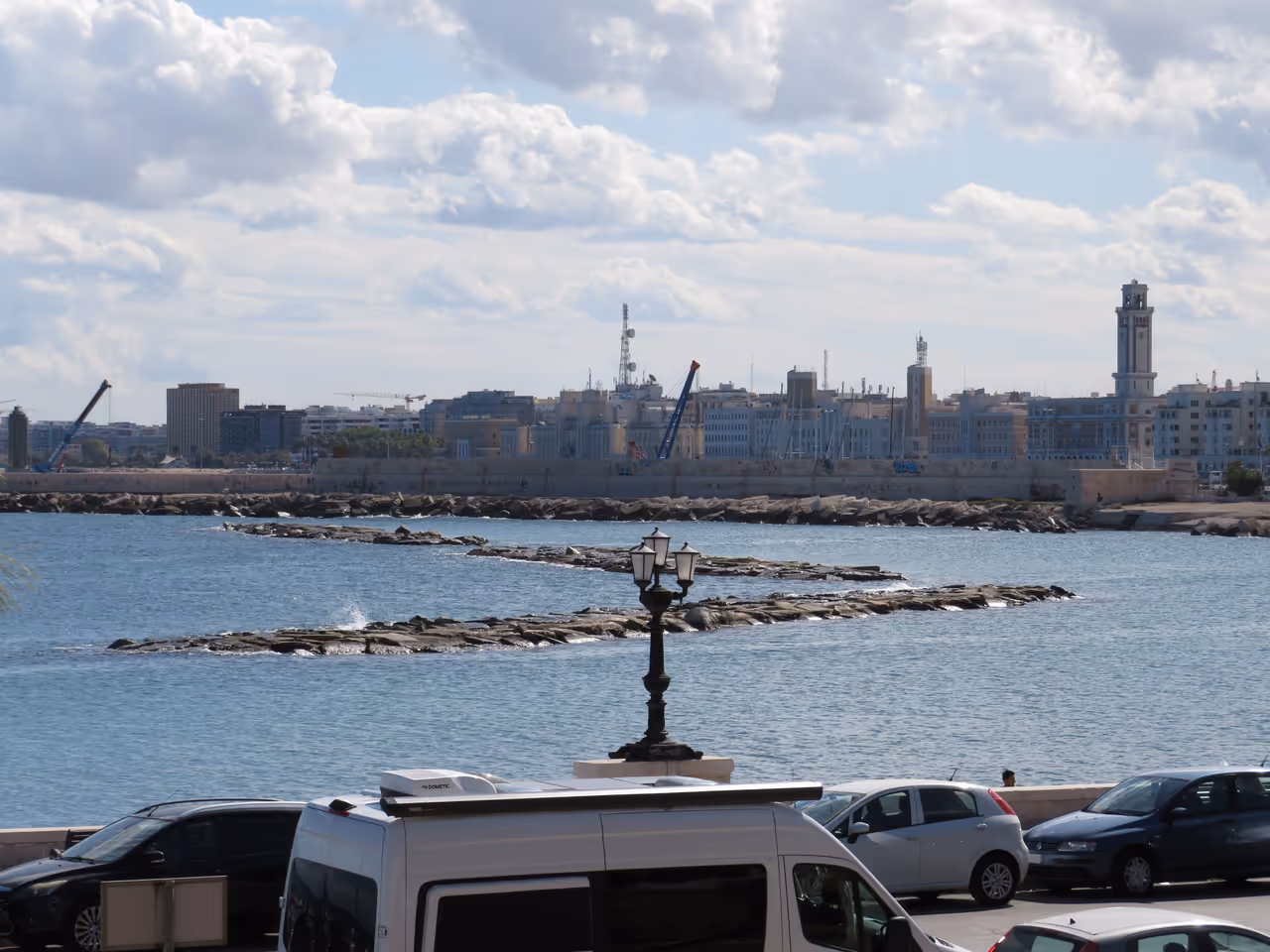 Kitesurfing at torre quetta in Bari