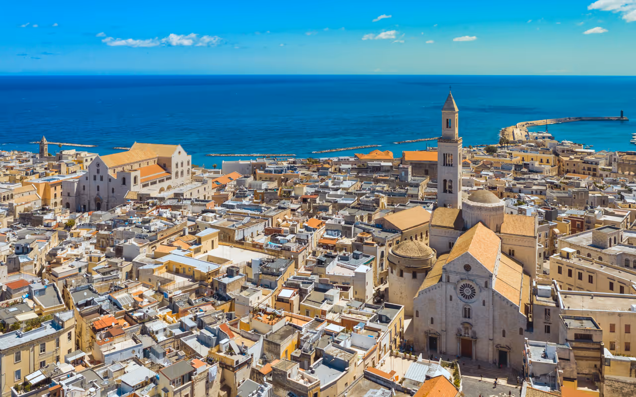 View of Bari from bird's eye view
