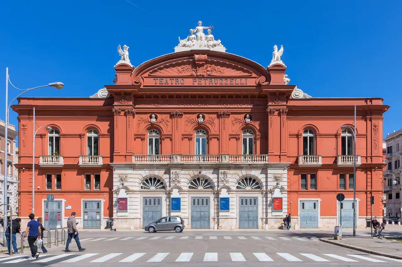 Façade of the Petruzzelli theater