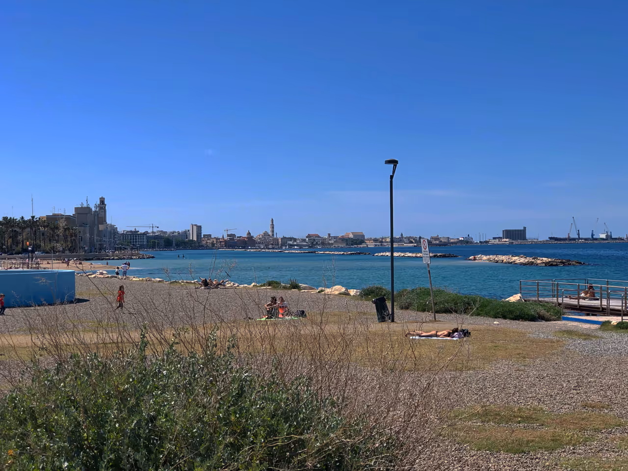 Grand promenade ride cycling in Bari