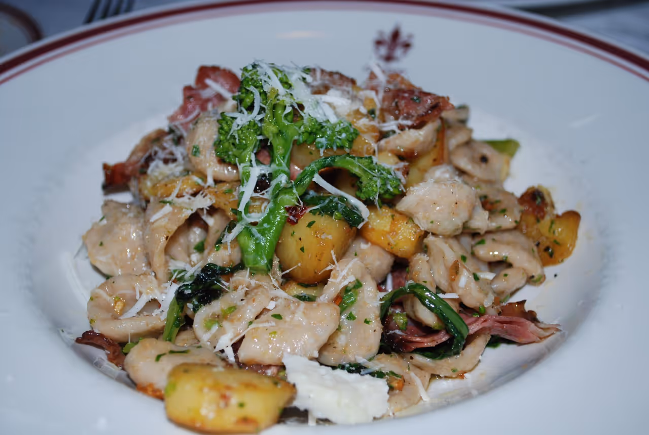 Orecchiette with turnip greens food in Bari